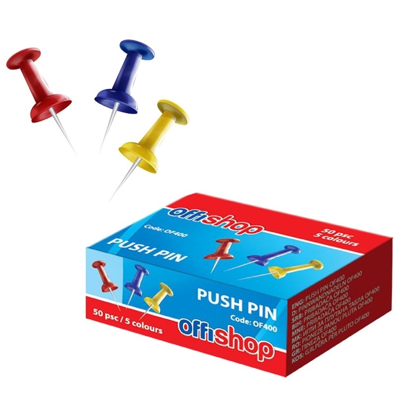 Ace pentru panou pluta, set 50 bucati, multicolor - imagine 4